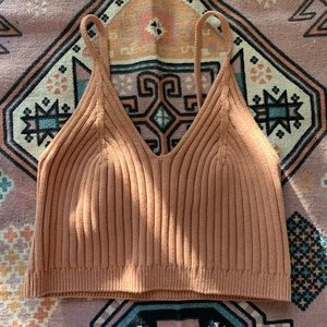 Free people knitted cropped cami/ Bralette